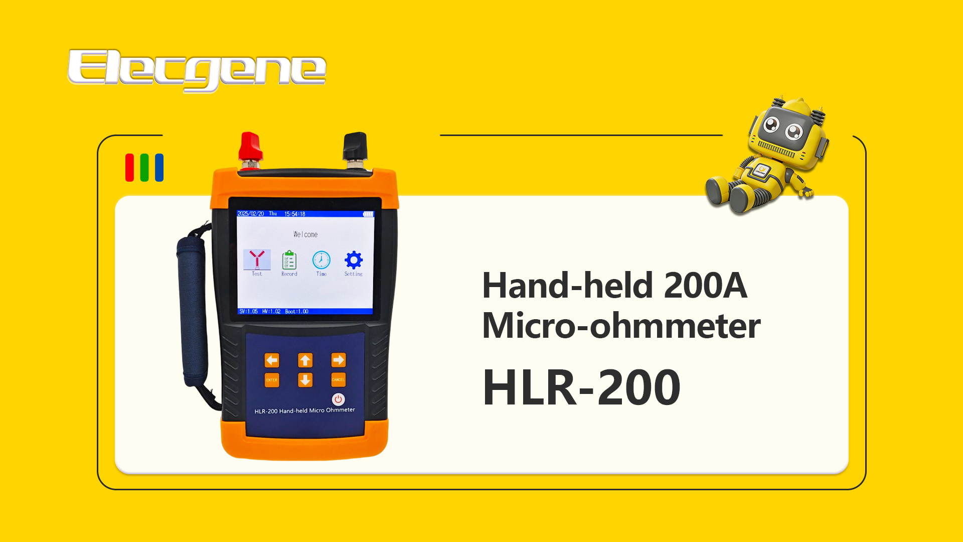 Product Introduction : HLR-200 Hand-held 200A Microohmmeter