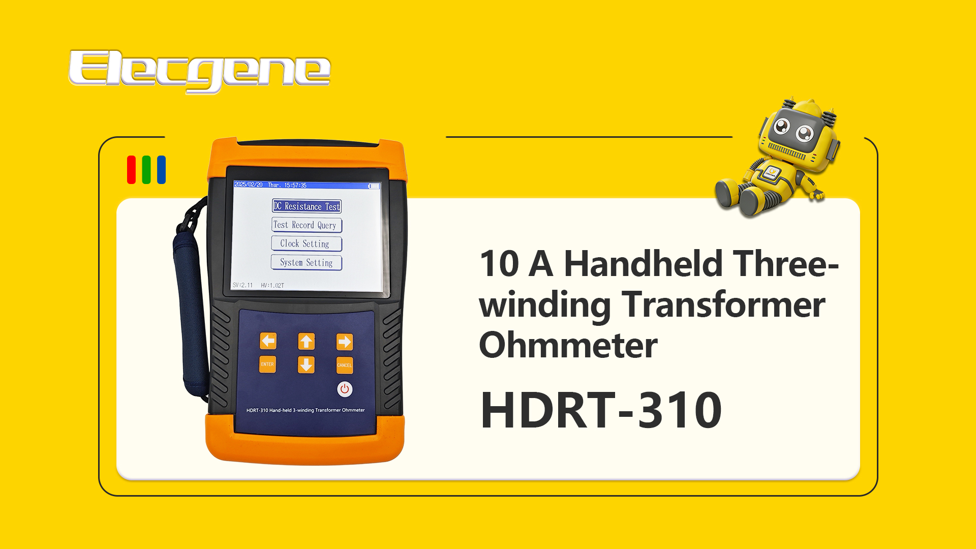 Product Introduction : HDRT-310 10 A Handheld Three-winding Transformer Ohmmeter