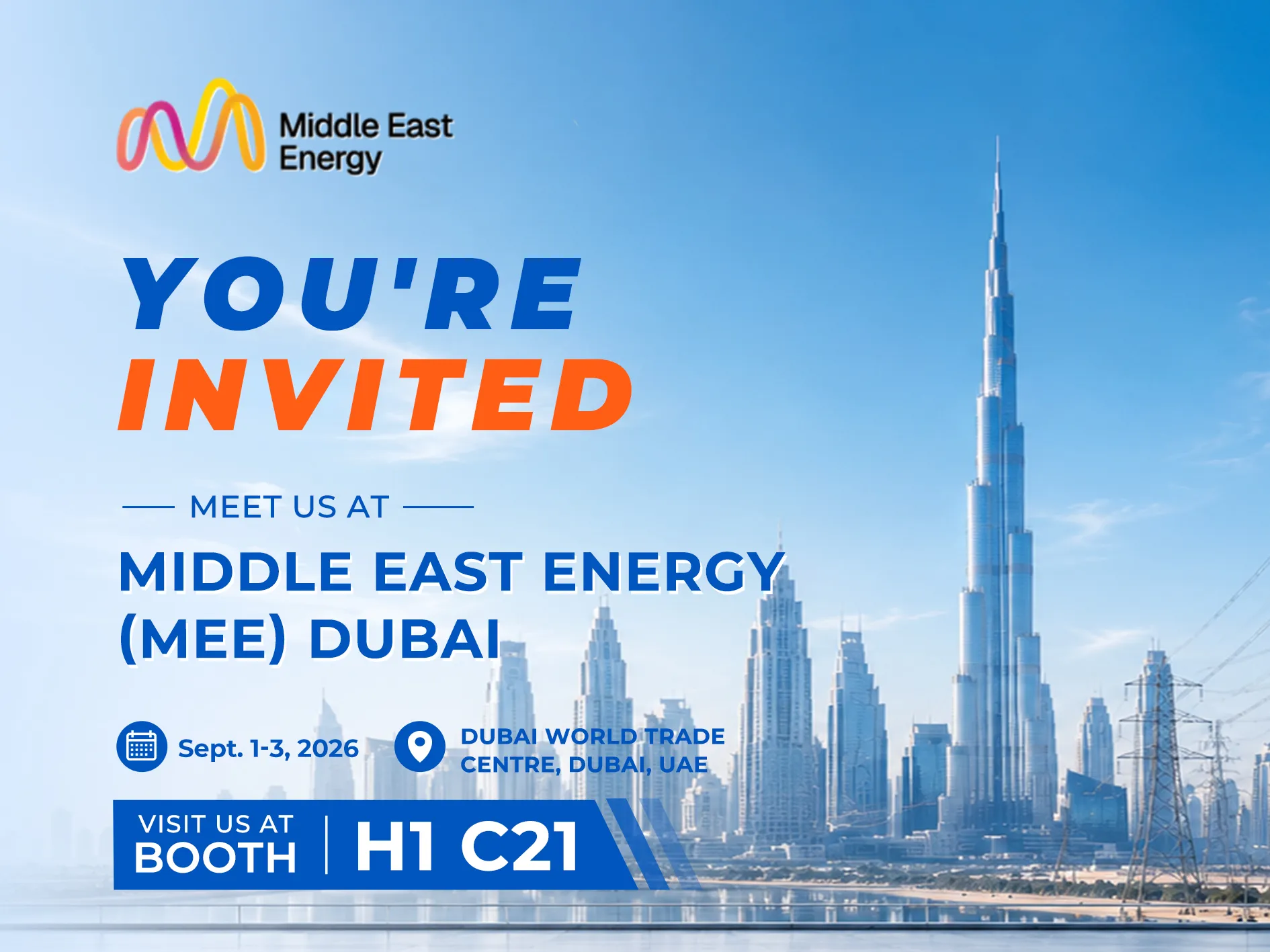 Meet Elecgene at Middle East Energy 2026 in Dubai