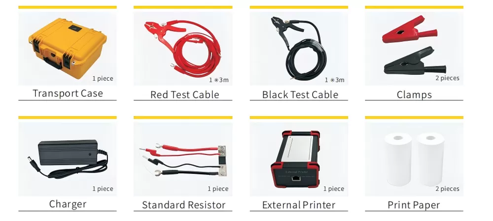 Accessories of HLR-100 Hand-held 100A Micro-Ohmmeter