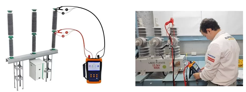 4-wire Kelvin test connection ways