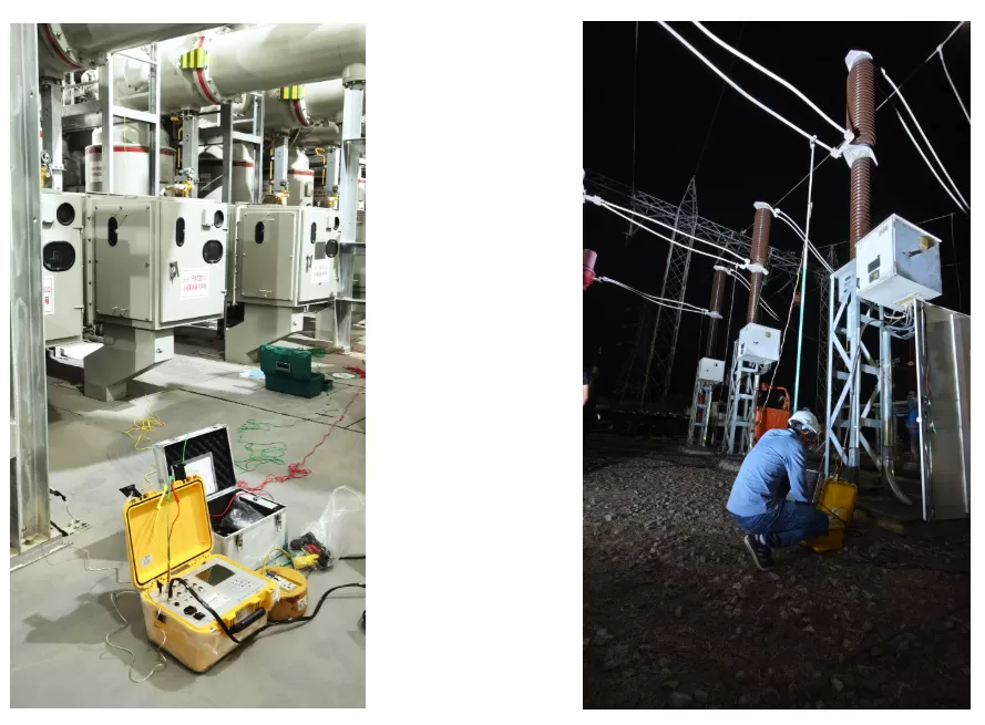 On-site Display of HVS-50T Circuit Breaker Analyzer