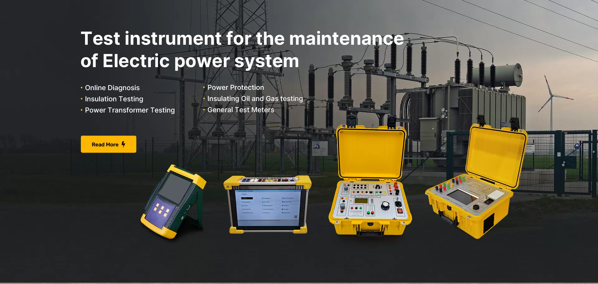 Test Instrument for the Maintenance of Electric Power System
