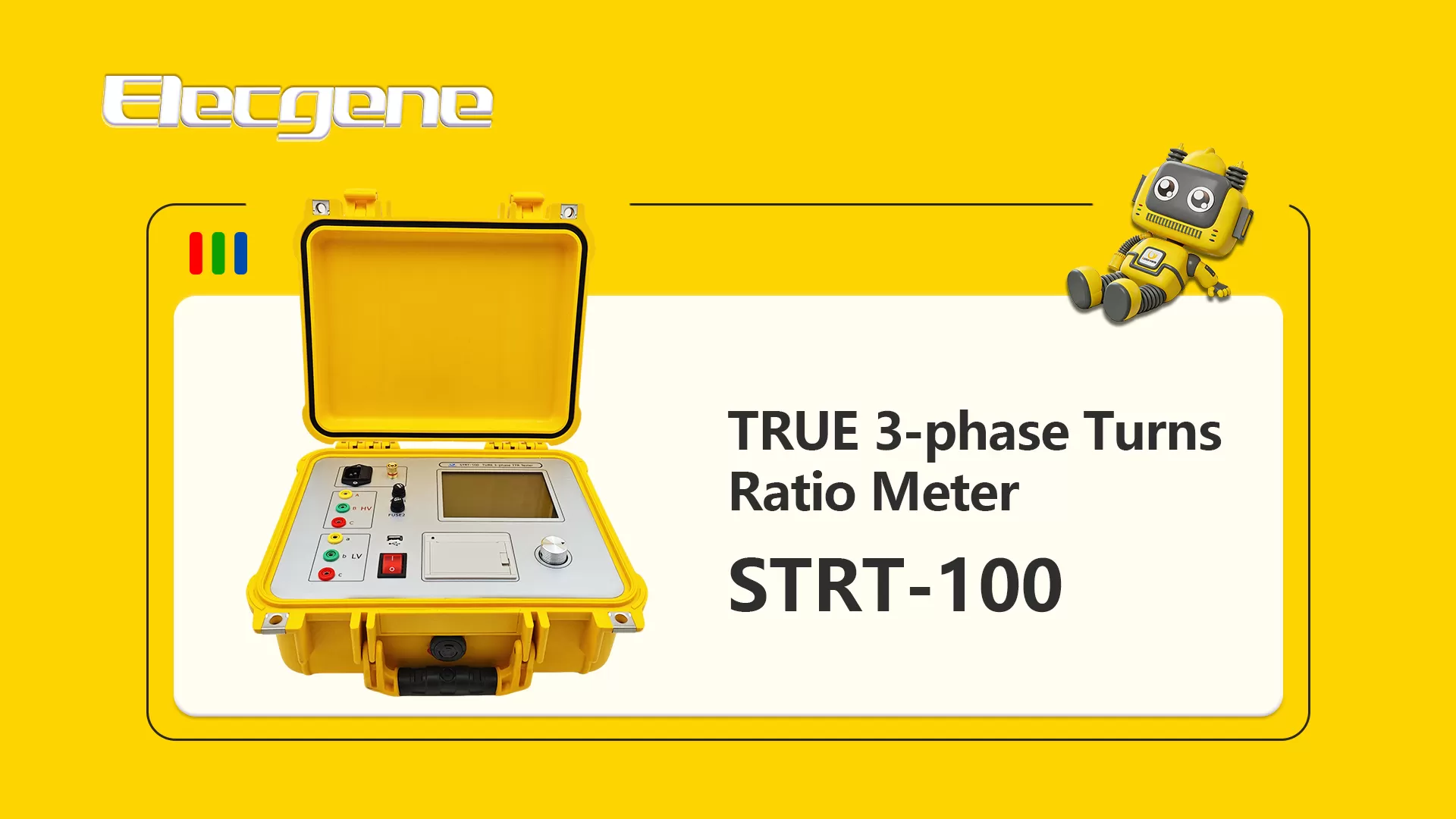 Product in Action: STRT-100 TRUE 3-phase Turns Ratio Meter